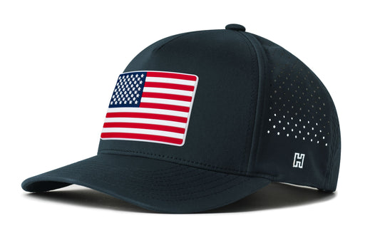 USA Performance 5-Panel Hat  |  American Flag Flexfit® Snapback