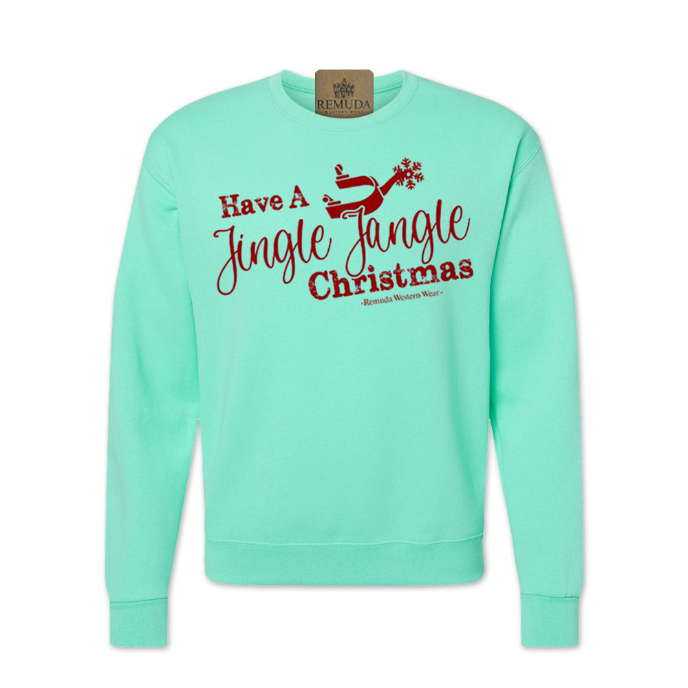 Have A Jingle Jangle Christmas - Western Adult Unisex Western Spur Sweatshirt