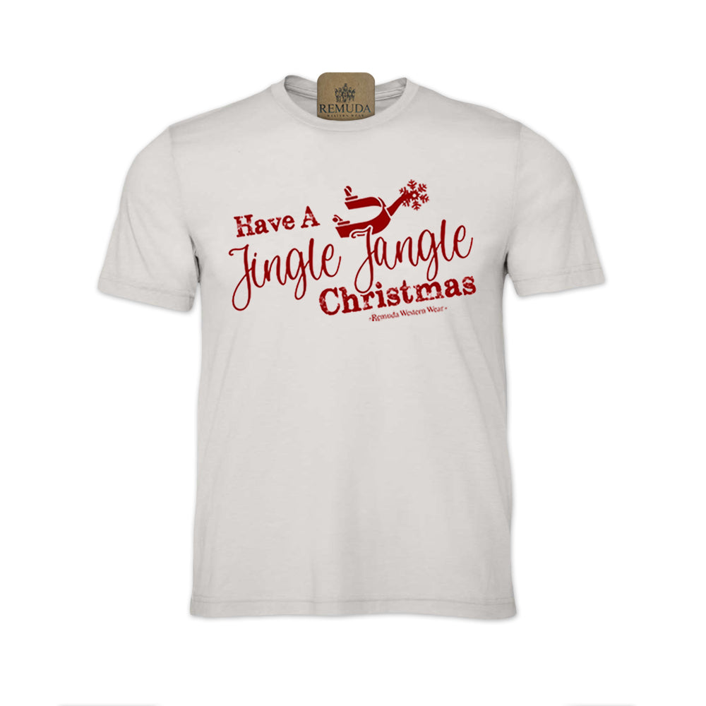 Have A Jingle Jangle Christmas - Adult Western Spur Christmas Tee T-Shirt