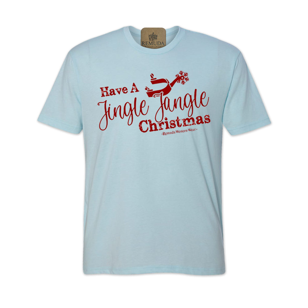 Have A Jingle Jangle Christmas - Adult Western Spur Christmas Tee T-Shirt