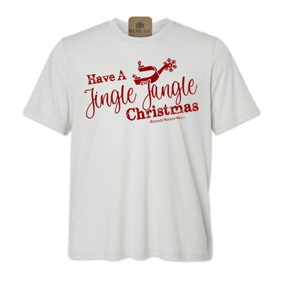 Have A Jingle Jangle Christmas - Adult Western Spur Christmas Tee T-Shirt