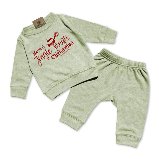 Have A Jingle Jangle Christmas - Infant Western Spur 2 Piece Sweatsuit