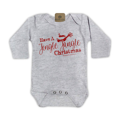 Have A Jingle Jangle Christmas - Infant Western Spur Santa One Piece Romper