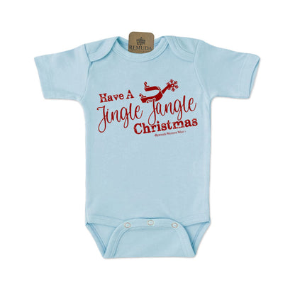 Have A Jingle Jangle Christmas - Infant Western Spur Santa One Piece Romper
