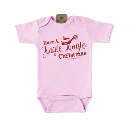 Have A Jingle Jangle Christmas - Infant Western Spur Santa One Piece Romper