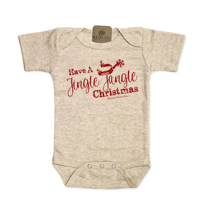 Have A Jingle Jangle Christmas - Infant Western Spur Santa One Piece Romper
