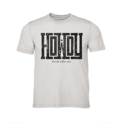 Howdy - Adult Unisex Western Tee T-Shirt - Color Group 1