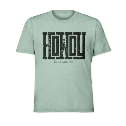 Howdy - Adult Unisex Western Tee T-Shirt - Color Group 1