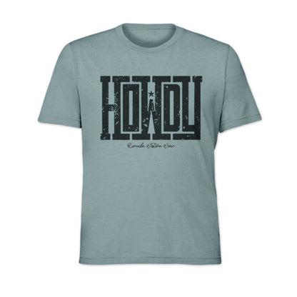 Howdy - Adult Unisex Western Tee T-Shirt - Color Group 1