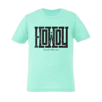 Howdy - Adult Unisex Western Tee T-Shirt - Color Group 1