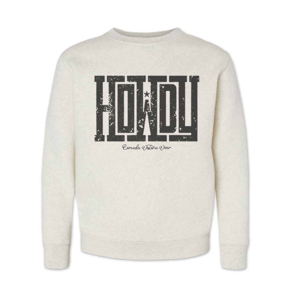 Howdy - Western Youth Sweatshirt
