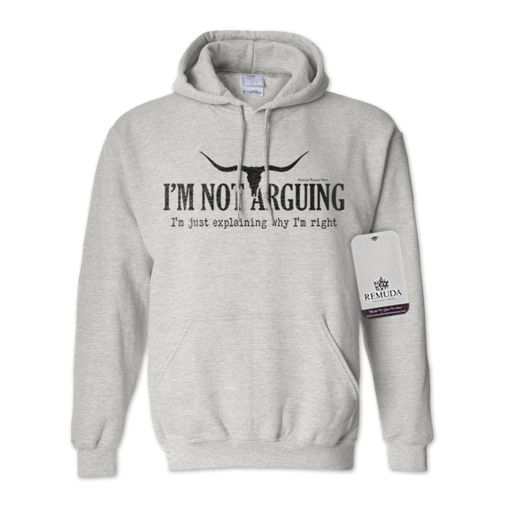I'm Not Arguing, I'm Just Explaining Why I'm Right - Adult Unisex Western Pullover Hoodie