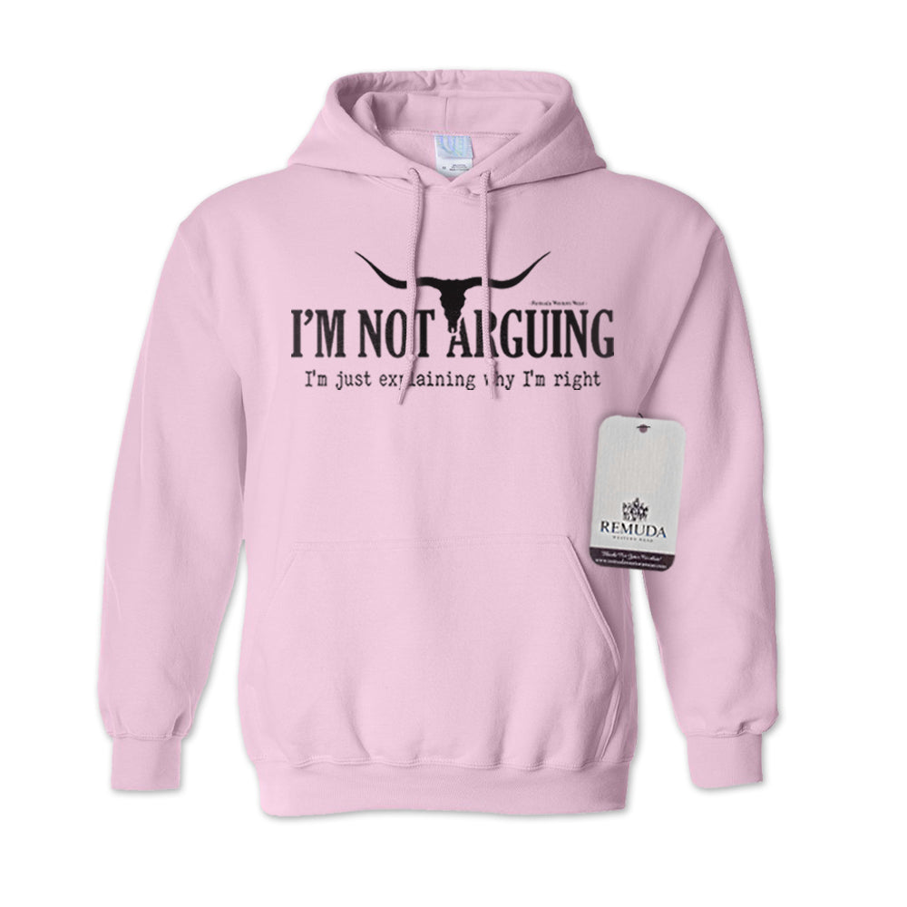 I'm Not Arguing, I'm Just Explaining Why I'm Right - Adult Unisex Western Pullover Hoodie