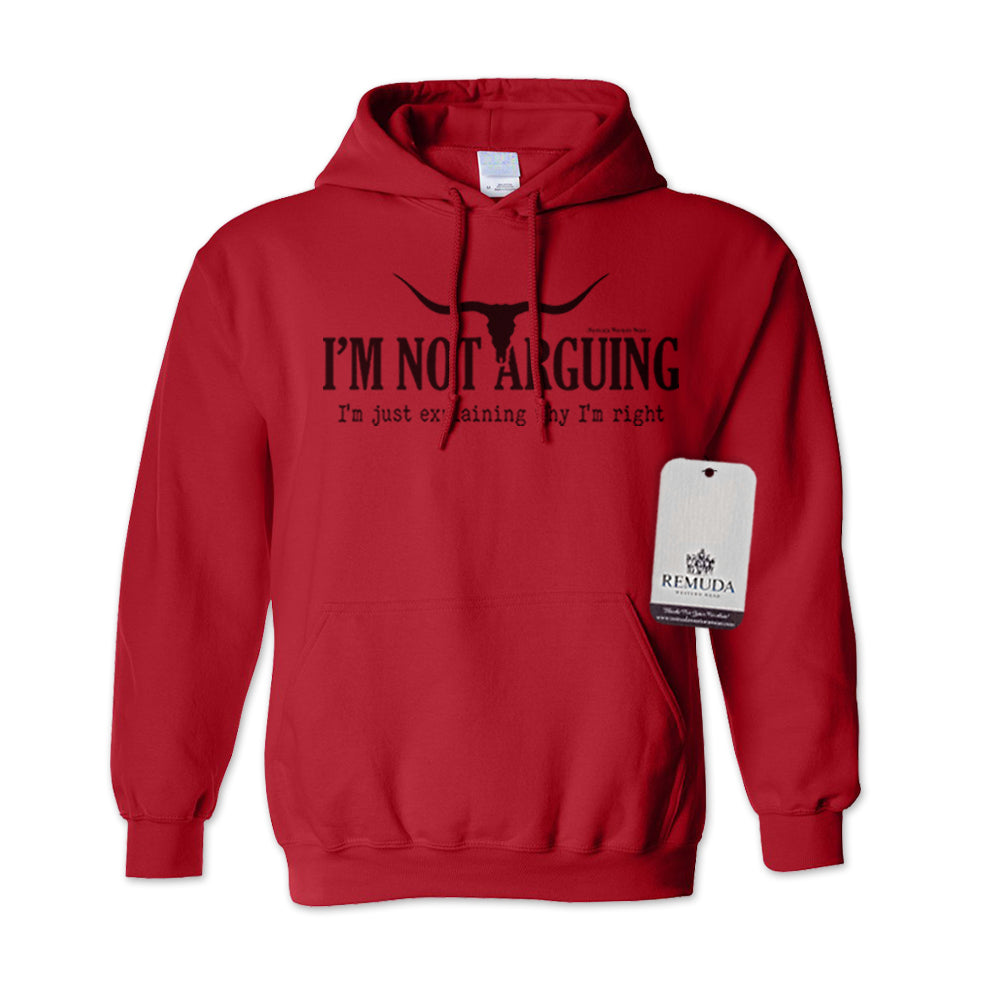 I'm Not Arguing, I'm Just Explaining Why I'm Right - Adult Unisex Western Pullover Hoodie