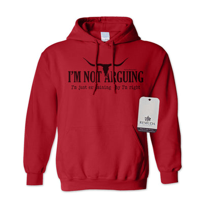 I'm Not Arguing, I'm Just Explaining Why I'm Right - Adult Unisex Western Pullover Hoodie