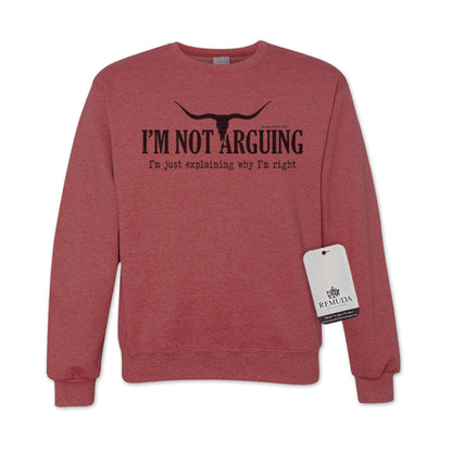 I'm Not Arguing, I'm Just Explaining Why I'm Right - Adult Unisex Western Sweatshirt