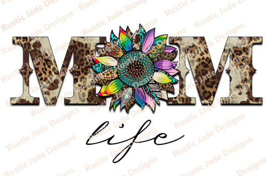 Mom life sublimation transfer Paper