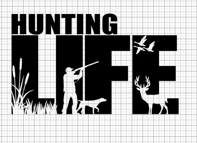 Hunting life sublimation transfer Paper