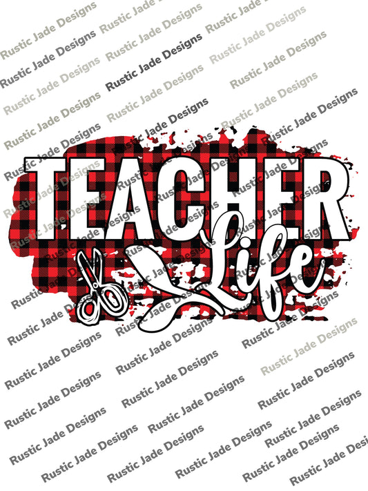 Teacher life sublimation transfer paper
