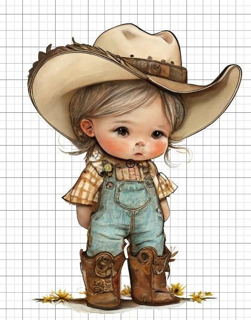 Girl Western sublimation transfer Paper