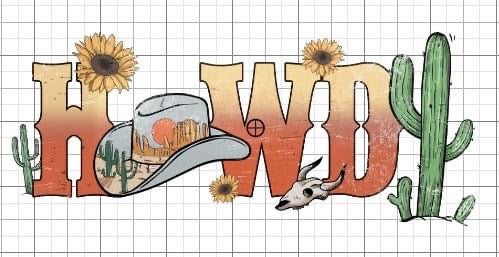 Howdy Western sublimation transfer Paper