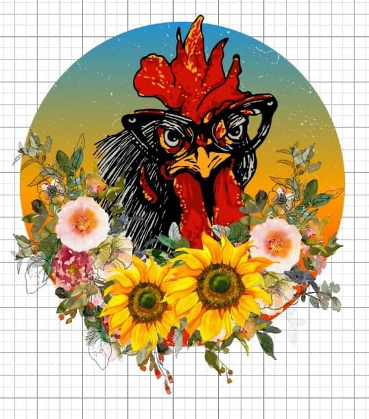 Rooster sublimation transfer