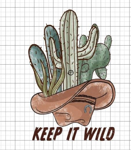 Keep it wild Western sublimation transfer Paper