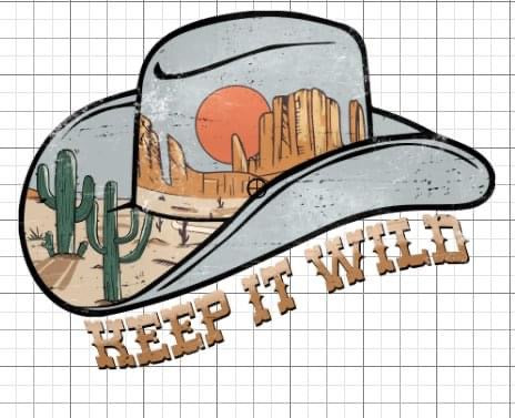 Keep it wild Western sublimation transfer Paper
