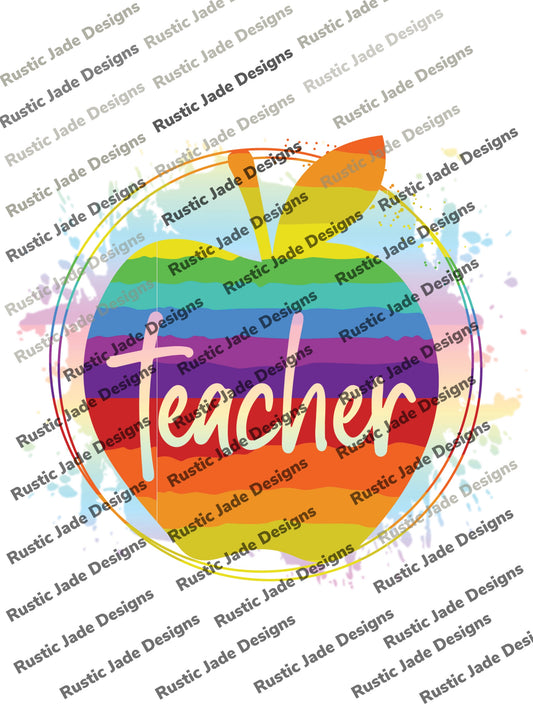 Teacher sublimation transfer paper