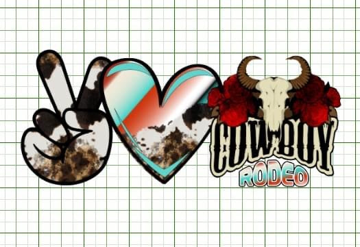 Cowboy rodeo sublimation transfer Paper