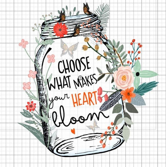 Choose what makes your heart bloom sublimation transfer Paper