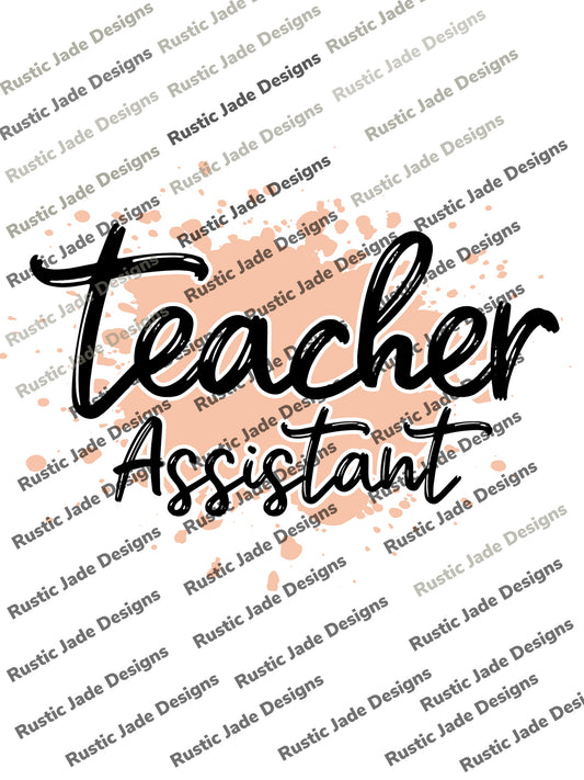 Teacher assistant sublimation transfer paper