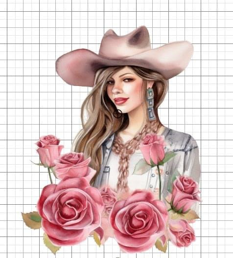Cowgirl Western sublimation transfer Paper