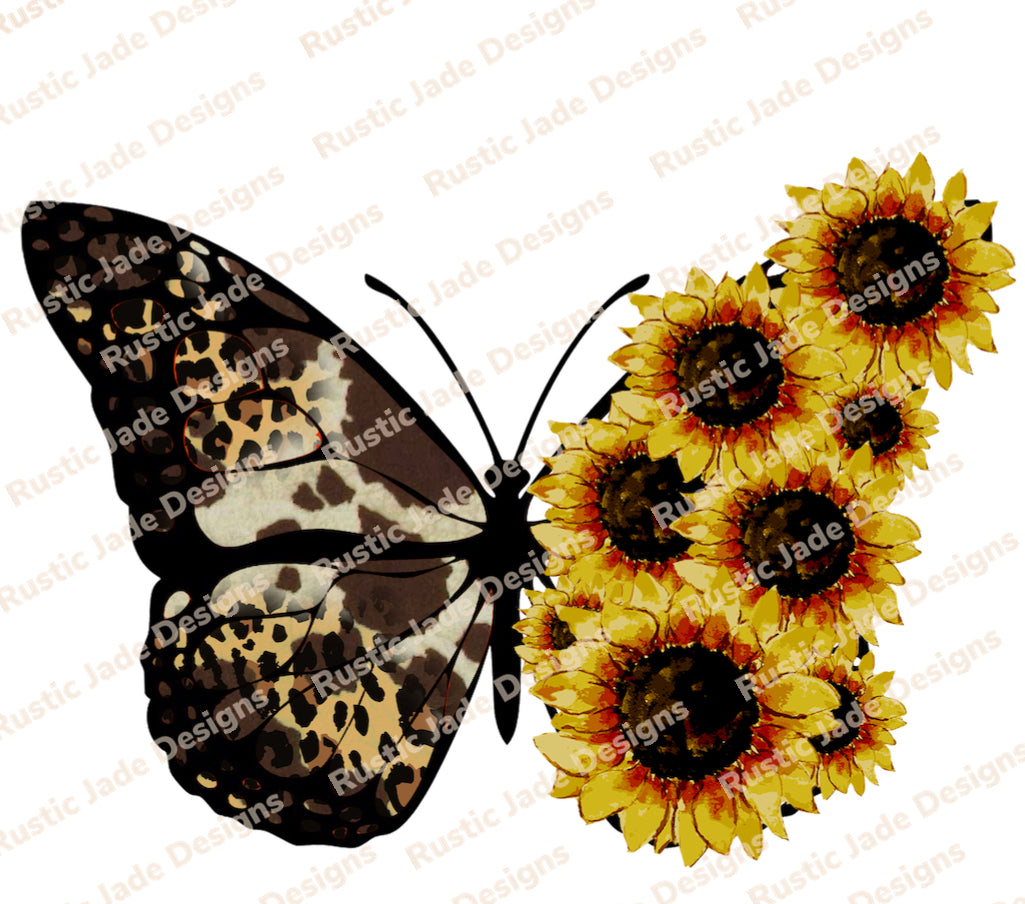 Butterfly/Sunflowers sublimation transfer Paper