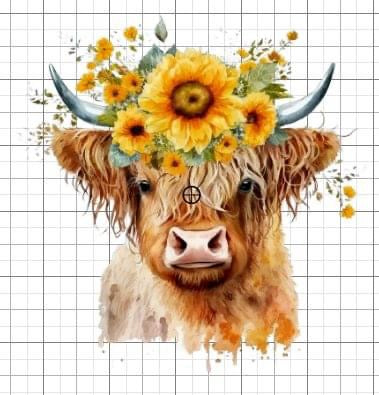 Highlands Cow sublimation transfer Paper
