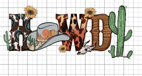 Howdy Western sublimation transfer Paper
