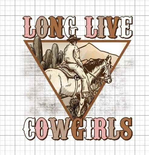 Long live cowgirls sublimation transfer Paper