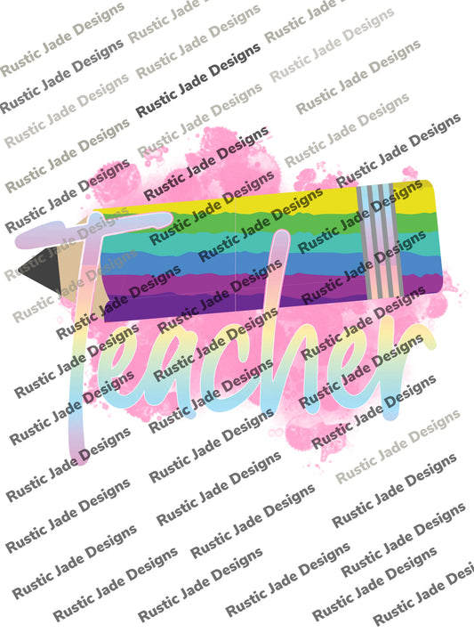 Teacher sublimation transfer paper