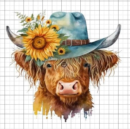 Highlands Cow sublimation transfer Paper