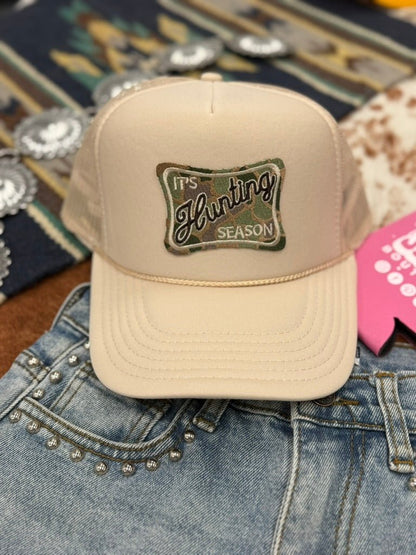 It's Hunting Season Patch Trucker Hat