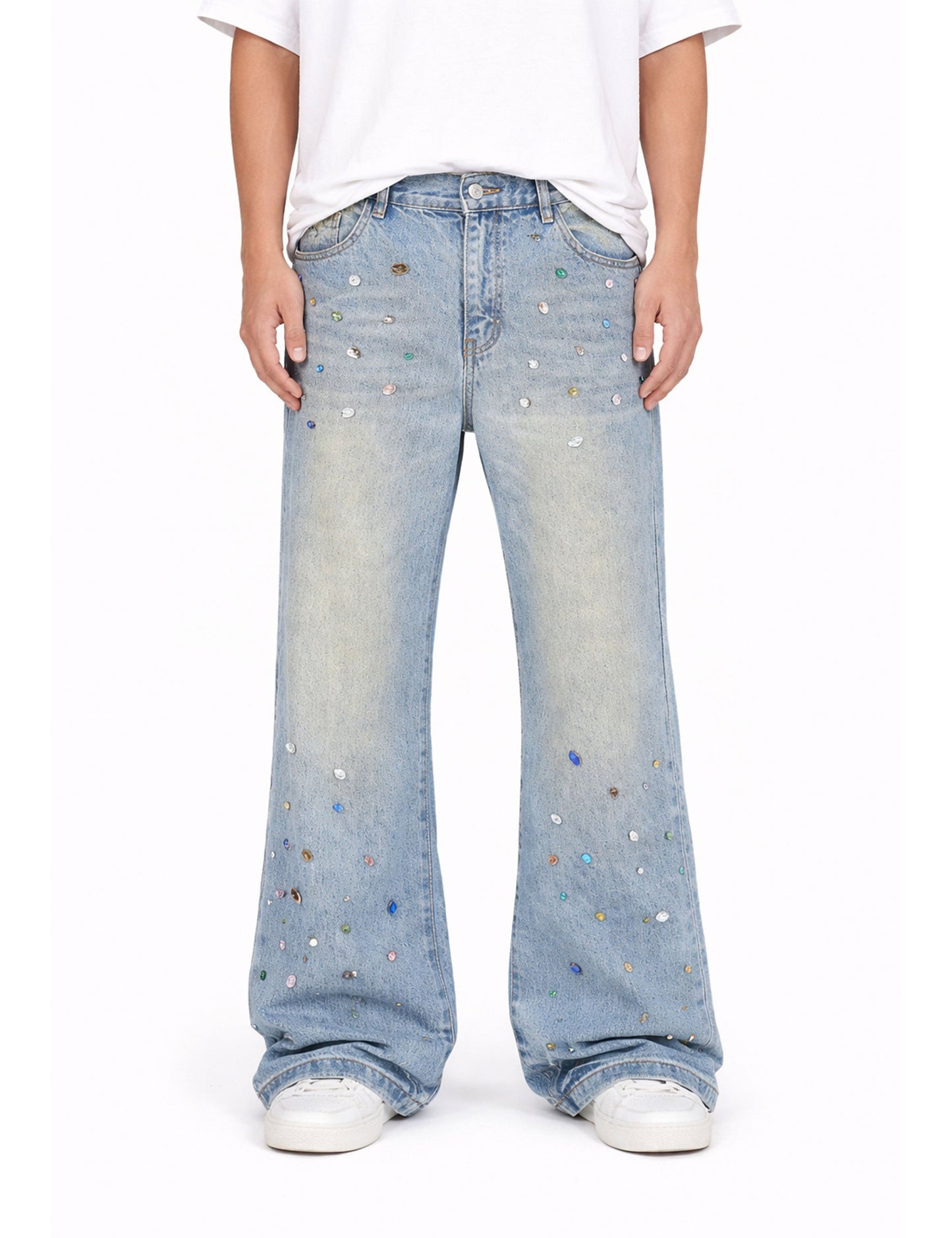 AZUL COLORED GEMSTONE DENIM
