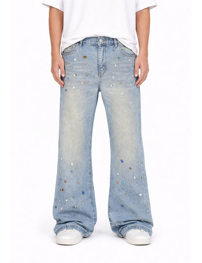 AZUL COLORED GEMSTONE DENIM