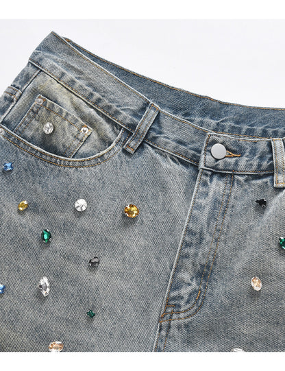 AZUL COLORED GEMSTONE DENIM