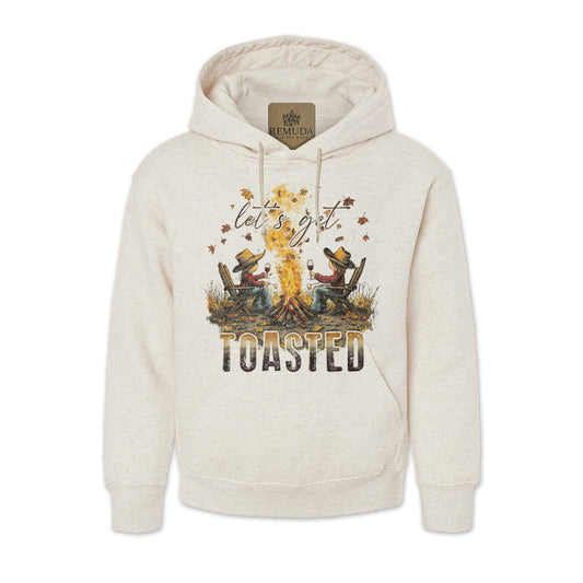 Lets Get Toasted - Adult Unisex Western Pullover Hoodie