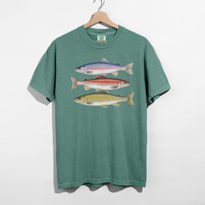 Vintage Trout Fishing Graphic Tee |  Fishing Shirt