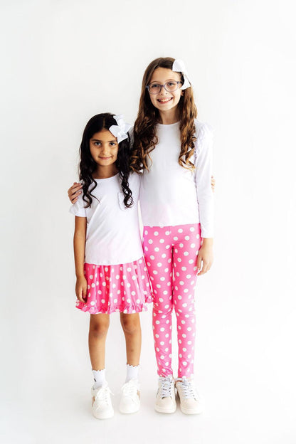Pink Polka Dots Leggings