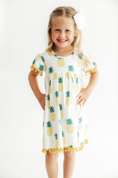 Pineapple Pom Pom Dress