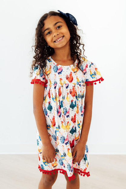 Rooster Pom Pom Dress