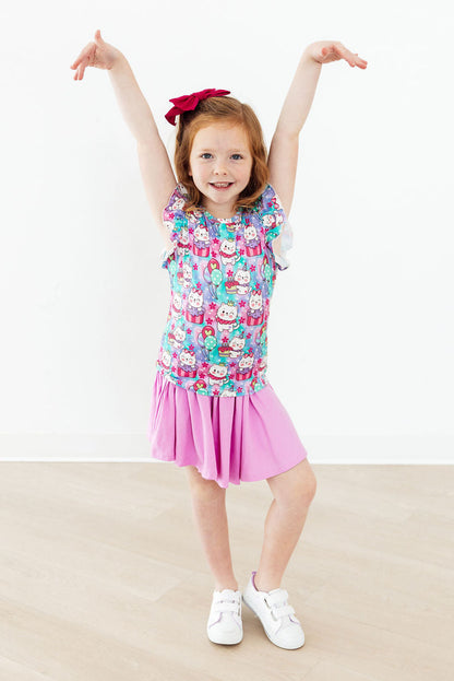 Time To Purr-ty S/S Ruffle Tee