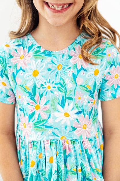 Preppy Daisies S/S Pocket Twirl Dress